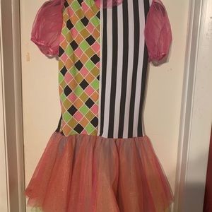 COPY - Heart Referee Clown dress Costume